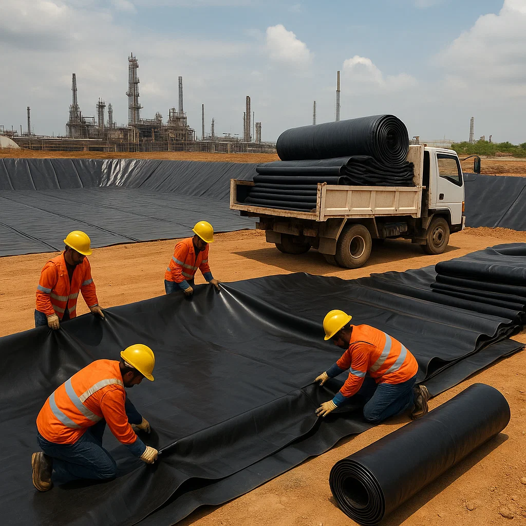 aplikasi Geomembrane HDPE dan LDPE